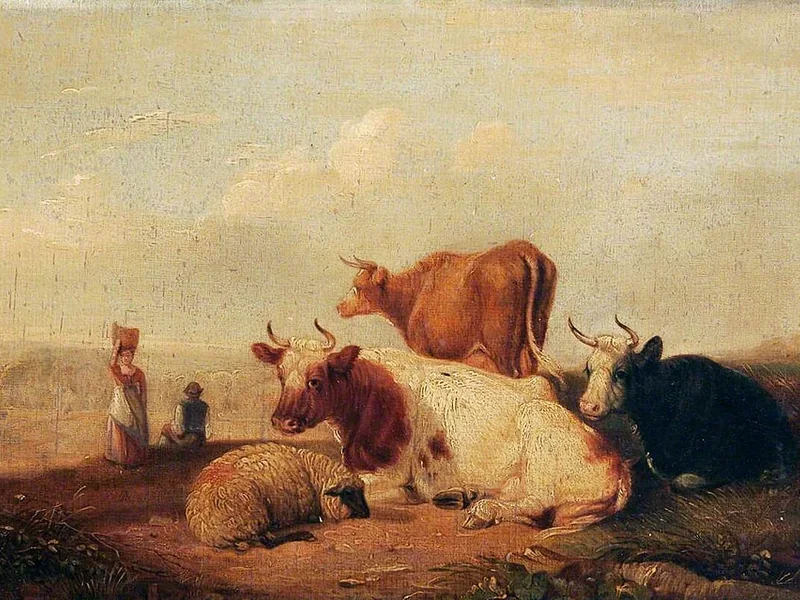 1775-William Crotch - Pecore e mucche - Collezioni dei musei del Norfolk